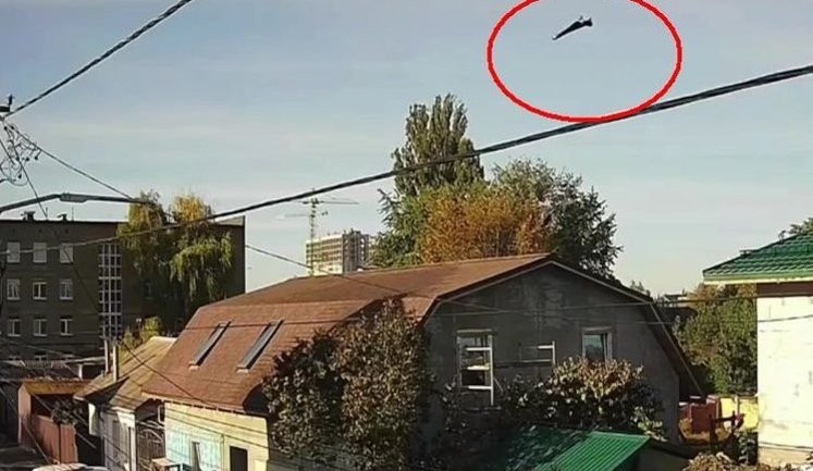 Moment Russian drone struck school in Kyiv during morning attack. VIDEO