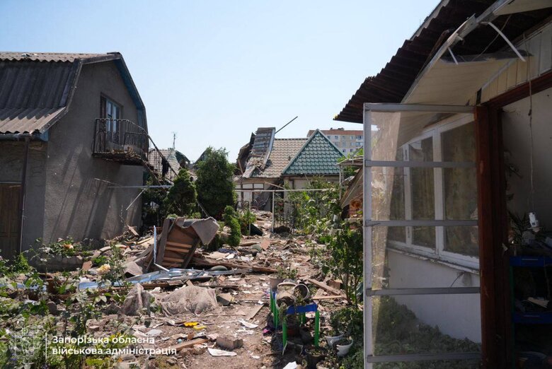 Запоріжжя після обстрілу