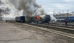 Рашисты нанесли удар беспилотником по поезду на Николаевщине: ранен работник "УЗ". ФОТО