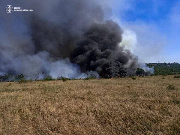 Пожежа на Миколаївщині знищила 30 га зернових