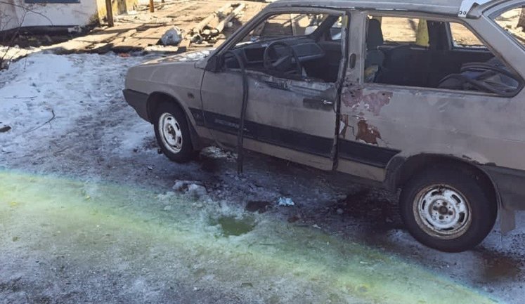 Occupiers struck car and area near post office in Vovchansk community: two people were killed and two were injured. PHOTO