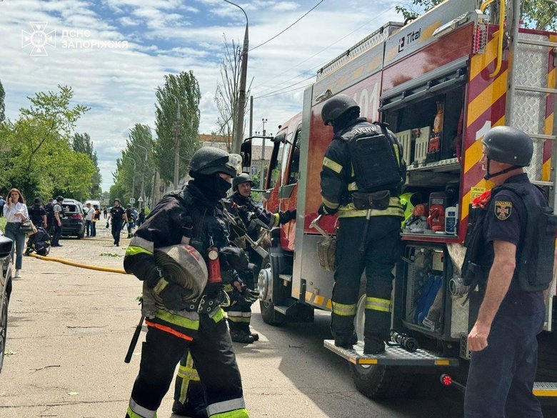 Запоріжжя після обстрілу