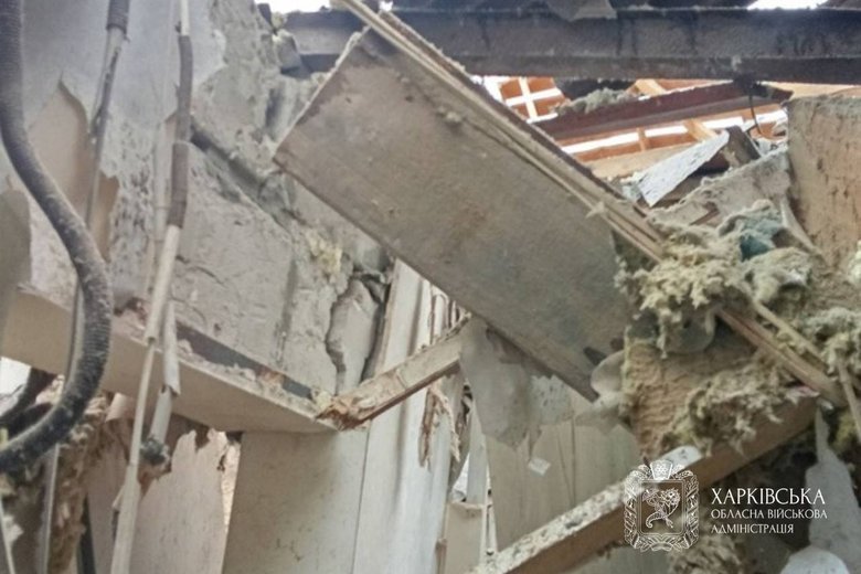 Enemy strikes in the Kharkiv region: one man injured, infrastructure damaged