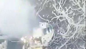 Пилоты 58-й ОМПБр уничтожили вражеский экскаватор для рытья окопов. ВИДЕО