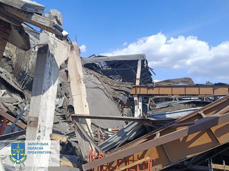 Наслідки удару по Запоріжжю