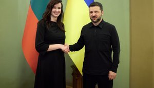 Зеленський обговорив із новою прем’єркою Литви Ругінене оборонну співпрацю і посилення ППО