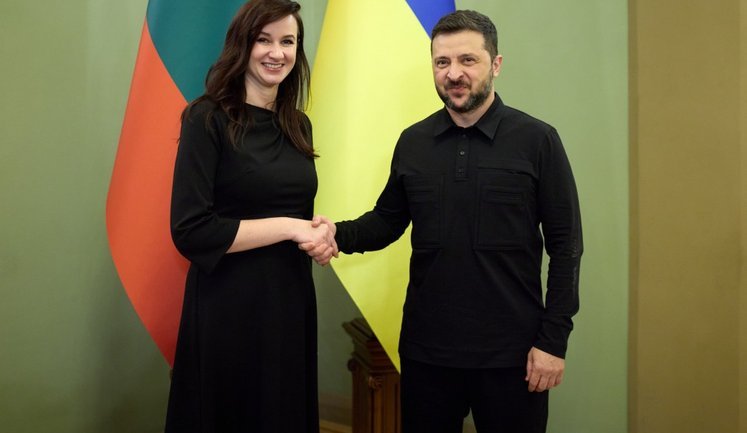 Зеленський обговорив із новою прем’єркою Литви Ругінене оборонну співпрацю і посилення ППО