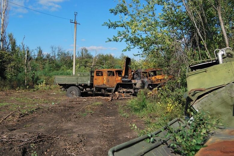 Могилизация вражеской техники под Изюмом 05