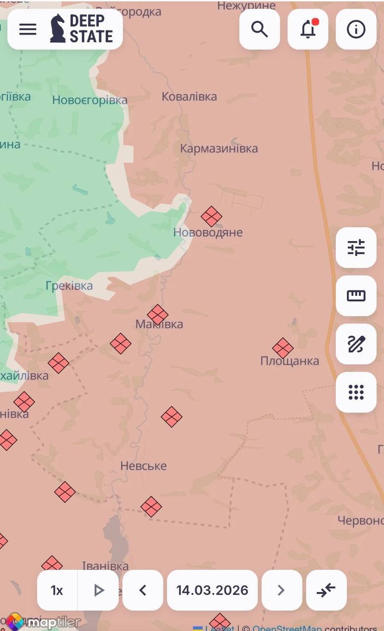 Одразу у трьох областях: DeepState зафіксував просування ворога