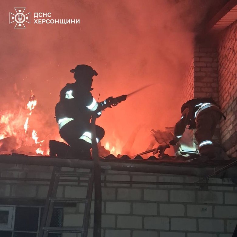 Kherson: Russian troops attacked a private house with a drone.