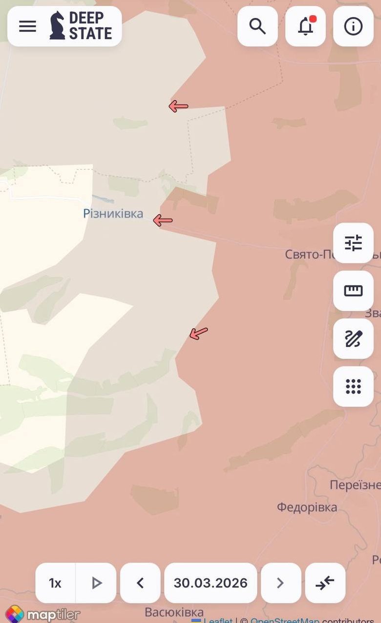 Російські війська захопили села Свято-Покровське та Васюківка.