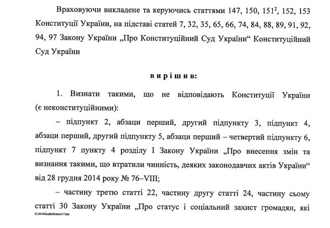 КСУ признал отмену или ограничение льгот чернобыльцам неконституционными 01