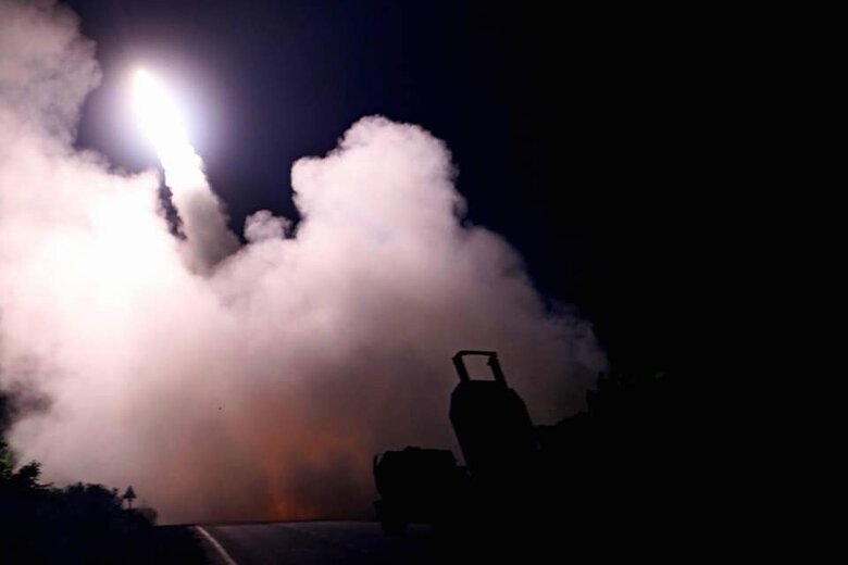 Работа американского РСЗО HIMARS на Запорожском направлении 08