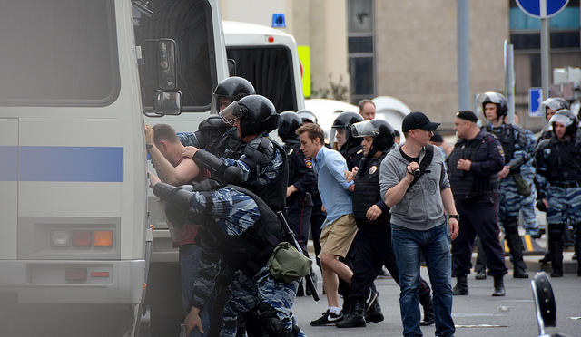 Moscow police brutally dispersed opposition demonstration 12 Moscow police brutally dispersed opposition demonstration 12