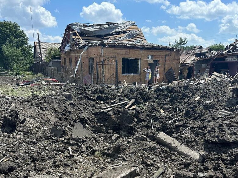 Наслідки обстрілу Покровська