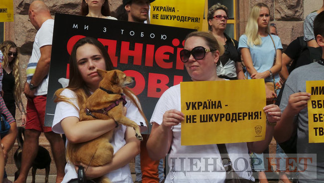 Ми втомилися від безкарності збоченців: Учасники Всеукраїнської акції Україна - не шкуродерня мітингували під КМДА 15