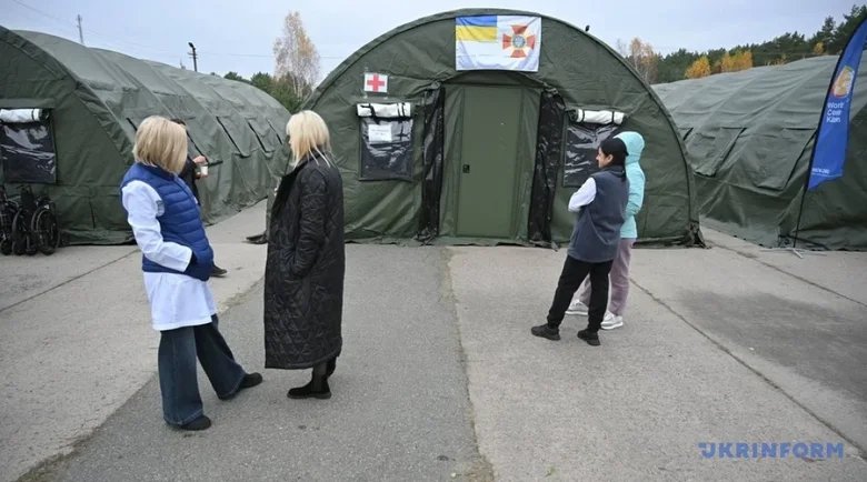 зустріч евакуйованих з Олешків