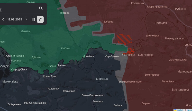 Росіяни просунулись у Серебрянському лісництві, - DeepState. КАРТА