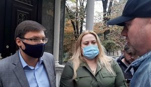 В Одессе митинговали против работы российских буксиров в портах Украины