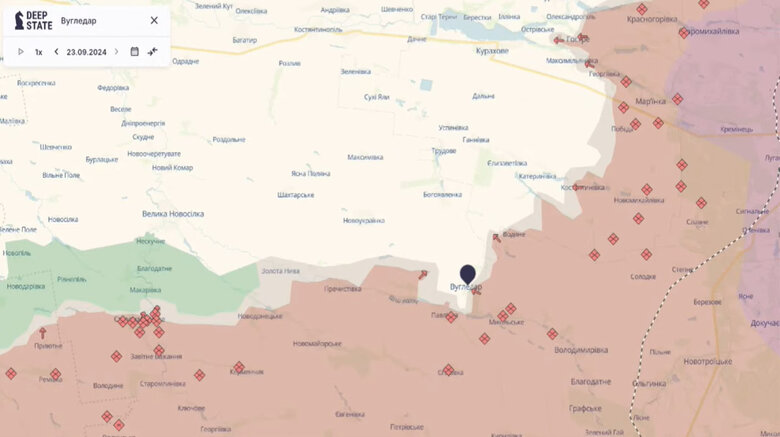 Обстановка в районі Вугледару