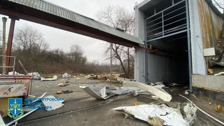 Consequences of rocket fire and drone attacks in Dnipropetrovsk region 03