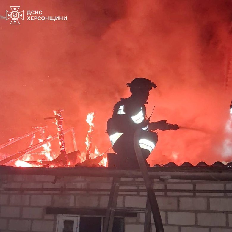 Kherson: Russian troops attacked a private house with a drone.