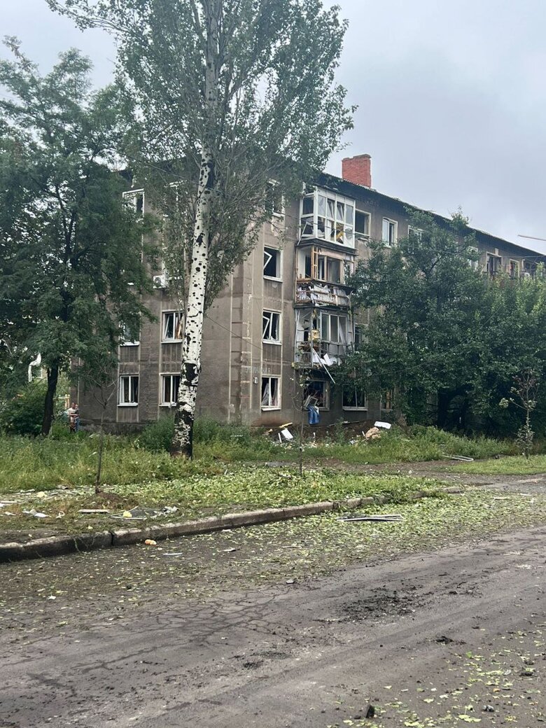 Donetsk region after shelling