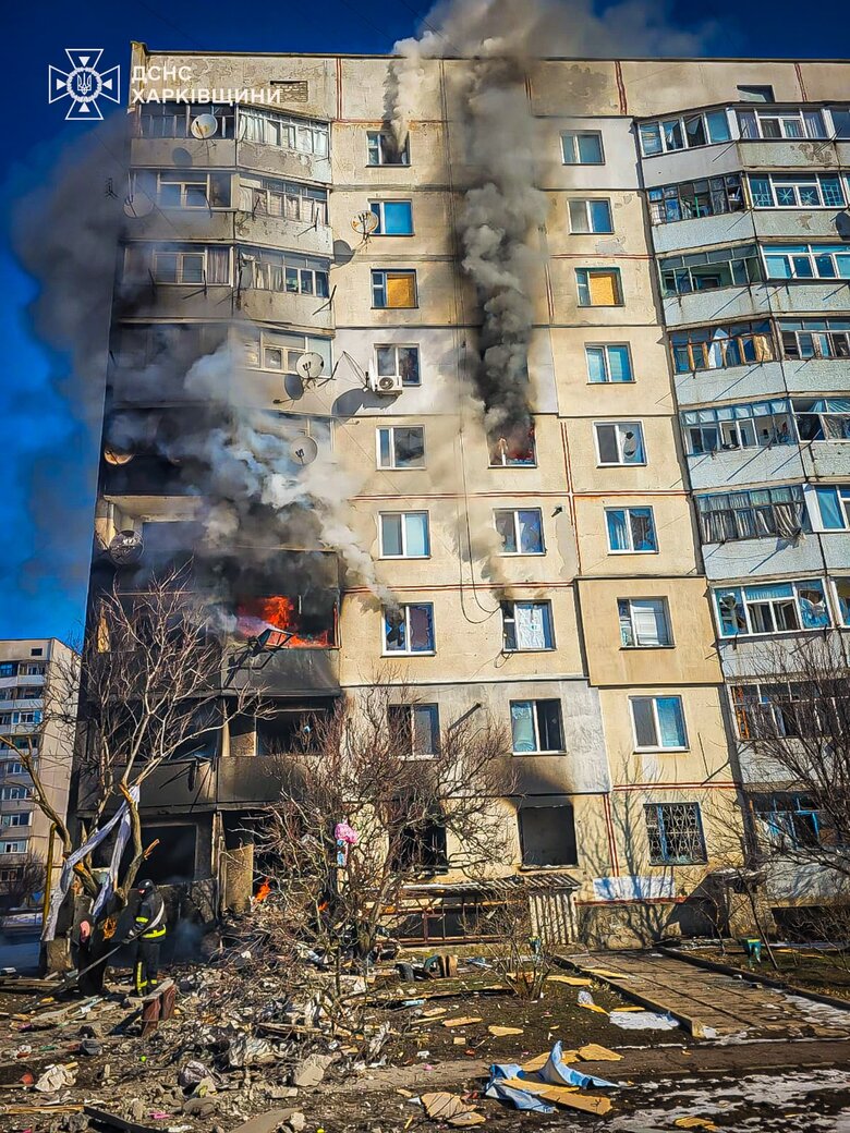 Последствия обстрела Ковшаровки