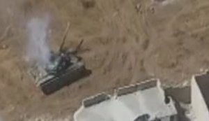 Російський Т-90 знищено в Сирії американською ракетою "ТOW-2". ВІДЕО