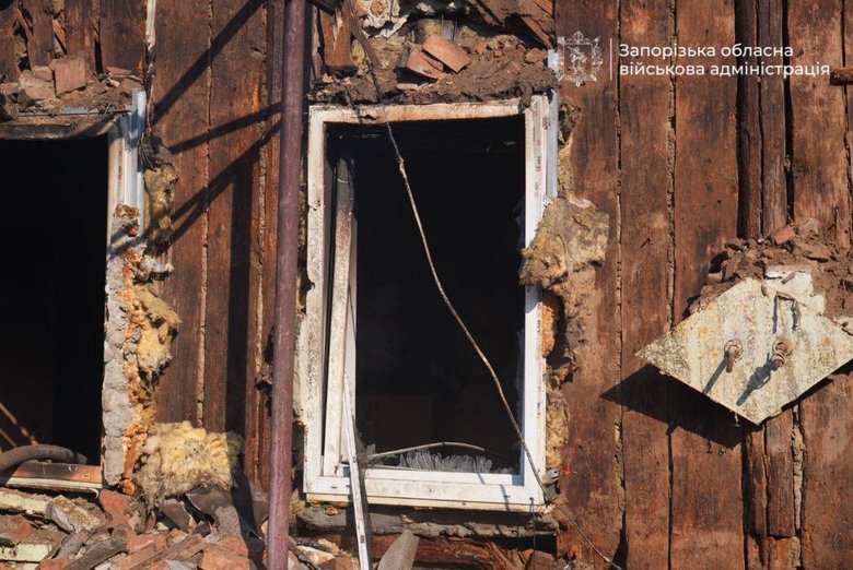 The aftermath of the attack on Zaporizhzhia