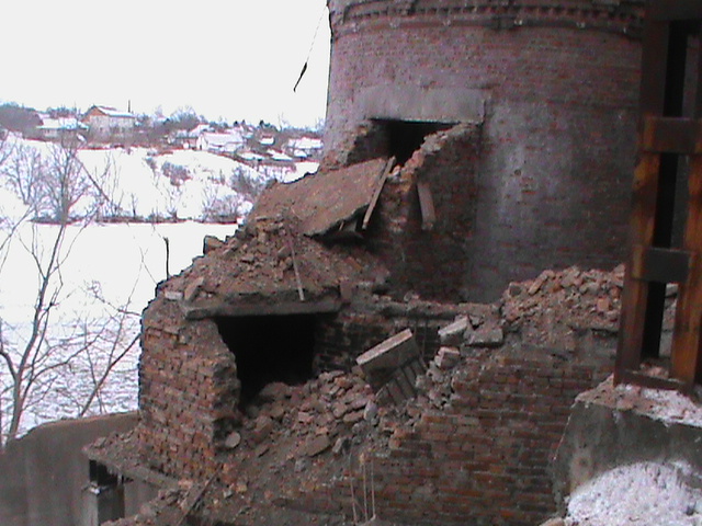 обрушение труба