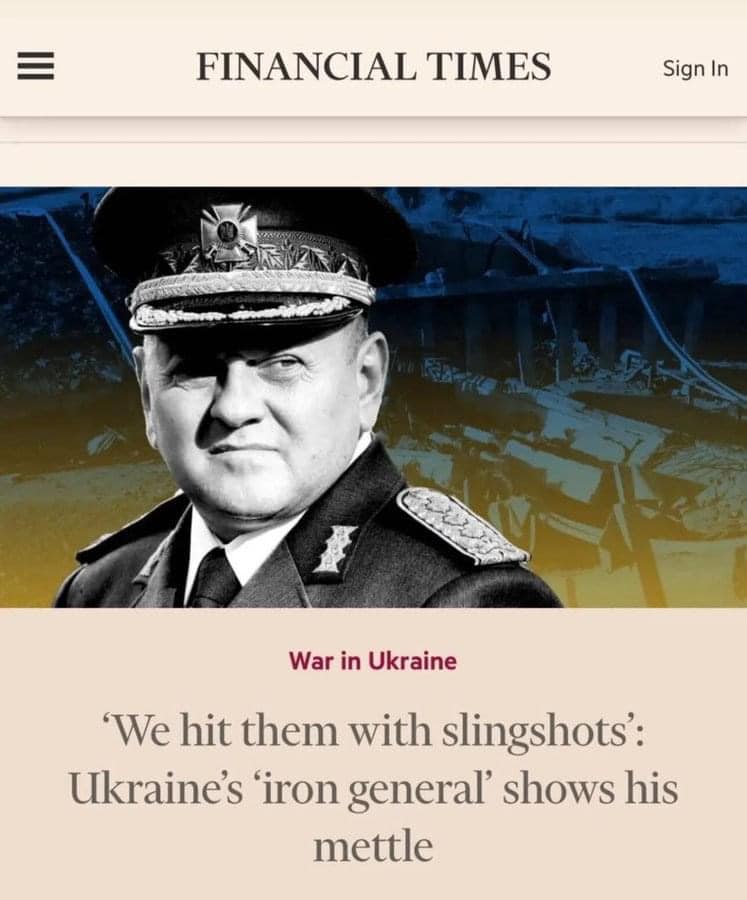 Залізний генерал із неординарною тактикою: Financial Times присвятила статтю Залужному 01