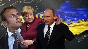 Без Зеленського: у Кремлі заявили про підготовку відеоконференції Путіна, Меркель і Макрона, де вони обговорять загострення на Донбасі