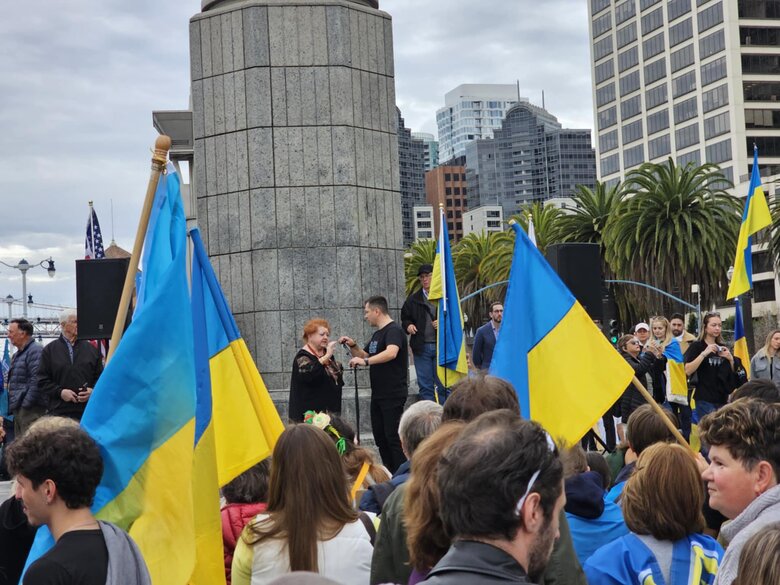 Акції на підтримку України з нагоди третьої річниці повномасштабного вторгнення РФ