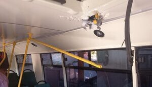 Occupiers attacked bus in Kherson with drone. PHOTO