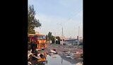 Enterprise in Zaporizhzhia after shelling
