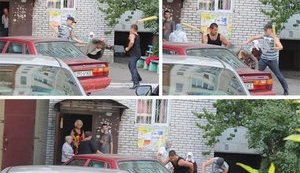 "Регионал" засветился при "избиении" человека на Троещине. ФОТО