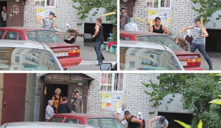 "Регионал" засветился при "избиении" человека на Троещине. ФОТО