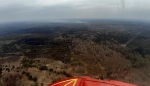 Из-за ветра появилось 3 новых очага тления, но они не несут угрозы, - ГСЧС о пожарах в районе Чернобыля