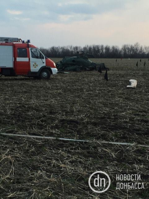 Mi-2 helicopter crashed near Kramatorsk 03