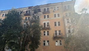 Рашисты нанесли удар по Национальному университету пищевых технологий в Киеве: пострадавших нет. ФОТО