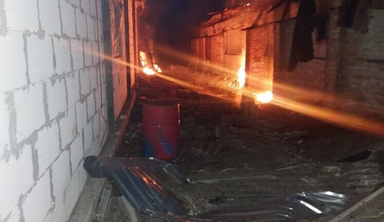Ruscists hit civilian objects in Chernihiv region with UAV: agricultural machinery is damaged. PHOTOS