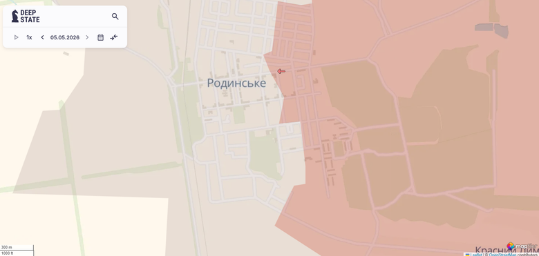 Родинське карта