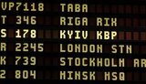 Аэропорт Вильнюса начал писать на своих табло Kyiv и Lviv вместо Kiev и Lvov
