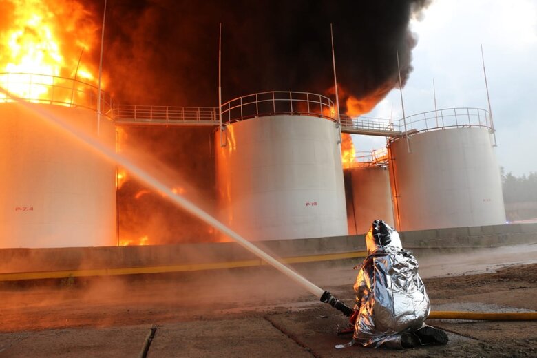 Ruscists destroyed oil refinery in Meref in Kharkiv region 06