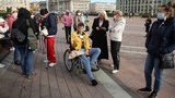 "Мы говорим диктатуре нет", - на акцию против Лукашенко в Минске вышли люди с инвалидностью. ФОТОрепортаж