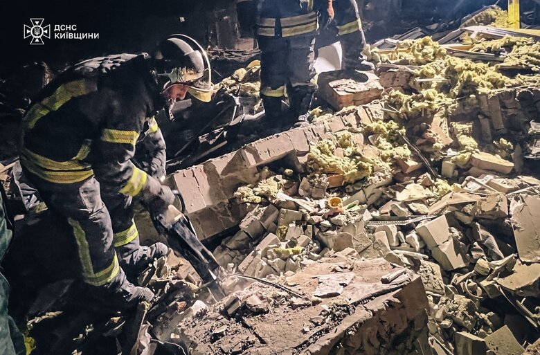 Наслідки ракетної атаки на Київщину