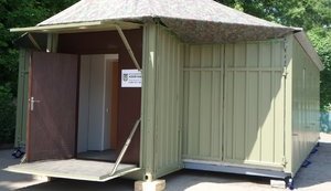 В Днепропетровске презентовали первую мобильную казарму по стандартам НАТО