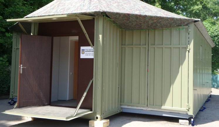 В Днепропетровске презентовали первую мобильную казарму по стандартам НАТО