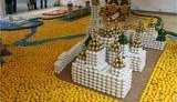 На Крещатике выложили карту Украины из 17 000 пасхальных яиц. ФОТОрепортаж.